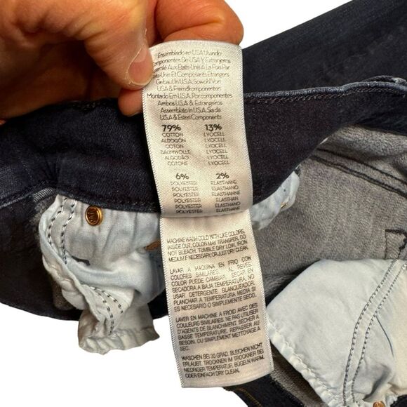 Mother Denim Women's Super Swooner Howling At The Disco Ball  Blue Jeans Size 30 - Picture 10 of 14